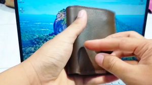 Dompet Kulit Tali Model Berdiri Coklat: Desain Elegan & Tahan Lama