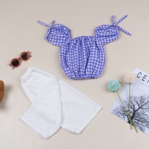 GW - SET ANAK ONIVA / SET TARTAN CELANA PANJANG / Setelan Celana Panjang / baju anak perempuan