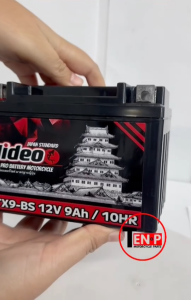 แบตเตอรี่ พรีเมี่ยม Benelli TNT300 เบเนลลี่ ที่เอ็นที300 แบตใหม่คุณภาพสูง ประกัน3เดือน แบตNinja ยี่ห้อHideo 12V 9Ah (YTX9-BS) LH แบตมอเตอร์ไซค์