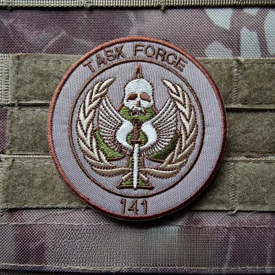 141 Special Forces Military Morale Patch Arm Badge Army Fan Magic Stick Tactical Backpack Accessories Male Female Universal