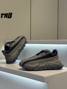 Comfortable Trendy Outdoor Mens Shoes Fall 2025 New Style Dad Shoes Thick Bottom Heightening Fashionable All-Match Super Fiber Leather