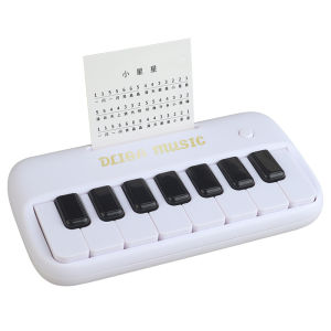 Creative Mini Electronic Piano 15 Keys Educational Musical Instrument Play Pendant Luminous Music Toy Small Gift For Beginner