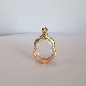 ช้างกระบี่ กรอบพระ เบอร์8 (ขนาดพระ2.2x3.1ซม) กรอบพระเสมา กรอบทองไมครอน กรอบพระสำเร็จ