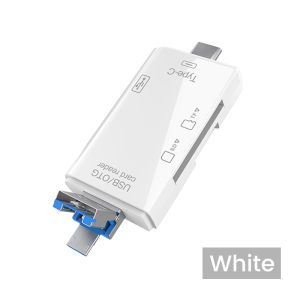 NNBILI 6 In 1 Multifunction Card Reader Computer Mobile OTG Converter TF SD Conversion USB 3.0 Typec High Speed Transfer Adapter