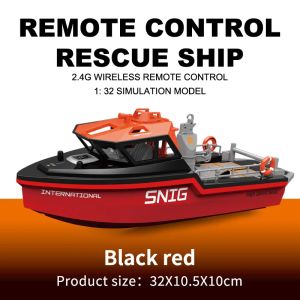 CONUSEA | Rc Speedoat Rescue Boats Model 50M Long Range Wireless 2.4G Radio Control Boat Ship 8Km/h Electric Toys for Children Boys Kids