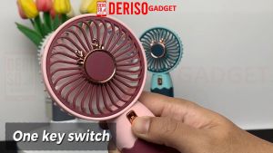 Portable USB Mini Fan Cooling Fan Rechargeable Handheld Fan With phone stand