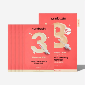 Numbuzin No.3 Tingle-Pore Softening Sheet Mask (5EA) - Koscos
