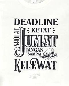 Cocol Store - Kaos Islami Deadline Sholat Jumat