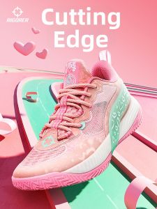 Rigorer | Shock Absorption Low Top Professional Basketball Shoes for Men Accurate Copy of Rivers Shoe Sporty Style Design