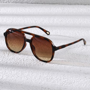 Extra large frame retro glasses for men and women double-bar multi-color design suitable for photography decoration shopping