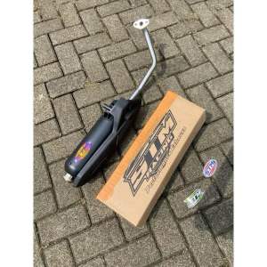 Knalpot SHIJIRO stm Vario 125/150 LED Beat Fi Esp Scoopy Mio Sporty Pcx 160 - PIPA 26-28MM