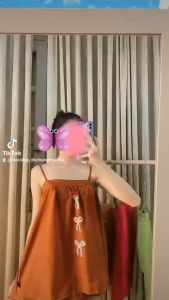 Set đồ nữ áo 2 dây thêu nơ kèm quần đùi siêu hot Freeze dưới 60kg tùy chiều cao