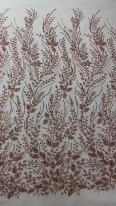African Sequins Lace Fabrics Fashion Nigerian Embroidery Beaded Tulle Lace Fabric High Quality For Sewing Cloth Party Dress