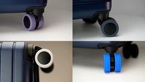 8pcs Anti-Wear Bagasi Roda Pelindung Bagasi Bagasi Mengurangkan Bunyi Kerusi Roda Penjaga Perlindungan Roda Silikon Elastik