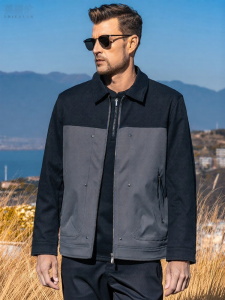 Enjeolon | Spring New Arrivals Twill Texture Collared Jacket Light Business Casual