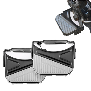 Universal Folding Mountain Bike Rear Seat Footrest - Space-Saving  High Load Capacity Non-Slip Surface Easy Installation