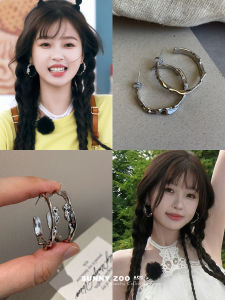 SunnyZoo Lava Cloud Earrings Improved Version Irregular Textured Metal Geometric Pattern Womens Fashion Jewelry Accessories