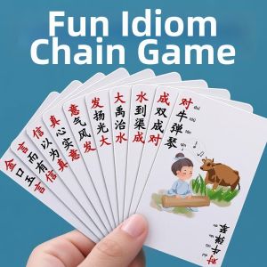 LUTUMEI | Chinese Idiom Linking Cards Game Educational Card