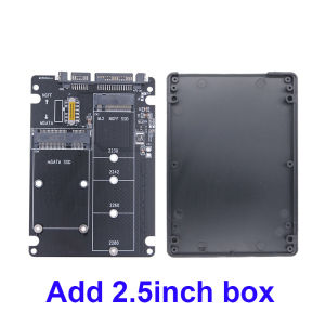 M.2 NGFF SSD MSATA Protocol To Serial Port External Built-In Hard Disk Box Msata To Sata 3 3.0 Dual Disk Switching With Switch
