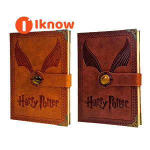 Harry Potter Notebook Handbook Golden Flyer Hardcover Diary Wizarding Academy Handbook