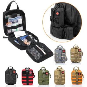 Outdoor Tactical First Aid Storage Bag Molle Waist Medical Package Military Pack