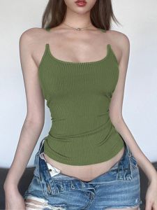 Slim Fit Và Chống Béo Camisole Cho Nữ Thời Trang Quần Áo Thường Ngày Màu Trơn Vải Khác Thời Trang Mùa Xuân 2023