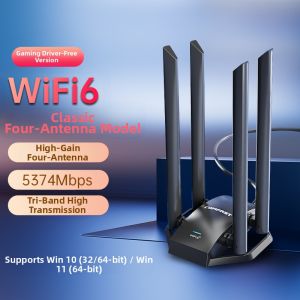 Comfast | Driver Free WiFi6 Desktop Wireless Network Card AX5400