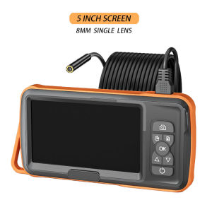 5 IPS Screen Industrial Endoscope Video Autofocus Camera Pipe Inspection Borescope HD1080P Single Dual Triple Lens USB Probe