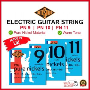 ROTOSOUND PN9 / PN10 / PN11 Pure Nickels Electric Guitar Strings Original Set Tali Gitar