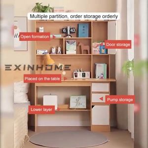 EXINHOME Computer Table Study Table Office Table Computer Desk Table Home Office Desks Room Study Table with Drawers
