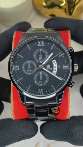 Jam Tangan Pria Kasual Formal Stainless Steel Titanium Tahan Karat Asli Tahan Air Premium Original Quartz Analog Waterproof Kalender Date Luminous Bercahaya Aksesoris Arloji Men Watches Import New Model Lexier Kaca Tebal Anti Gores Gaya Tren Kekinian -J88