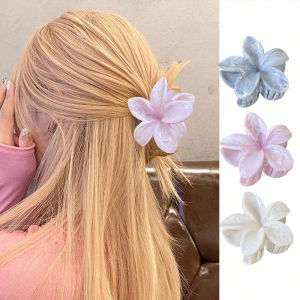 Marble Patterned Egg Flower Hair Claw Clip: A Sweet Fresh Hair Accessory