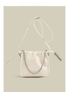 Chier Genuine Goods Minimalist Temperament Chain Underarm Bucket Bag Fancy Small Bag Female 2024 New Crossbody Bag