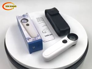 Kính lúp mini 40x có 2 LED - Kèm 3 pin( MG6B-1B)