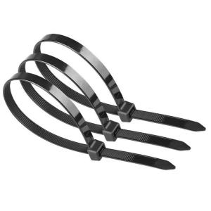50/100Pcs Nylon Zipper Straps With Adjustable Self-Locking Loops Fixed Zipper Straps Office Line Zipper Straps