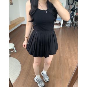 Váy Xếp Ly Cạp Cao Phong Cách Hàn Quốc Mùa Xuân Thiết Kế Nhỏ Đám Mây Hoa Váy Thường Ngày Cỡ Lớn Váy Xếp Ly Cho Phụ Nữ Béo Phì