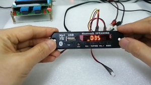 12V Bluetooth 5.0 MP3 Player Decoder Board for car FM Radio TF USB 3.5mm AUX Module Receiver Audio Amplifier Board With Remote Control J40