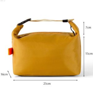 Large Capacity Portable Lunch Box Bag Japanese Style Handheld Bento Bag Insulated Work Lunch Bag Student Midday Meal Bag