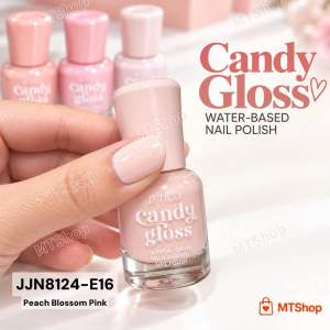 【SG Instock】JJ Tico Candy Glossy WaterBased Non Peel Off Lasting Nail Polish Air Dry Naturally 10ML