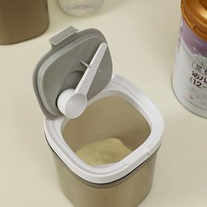 Airtight Container Milk Powder Jar Storage Free Scraper Spoon Reusable Food Sealed Box 奶粉密封容器 800ml 1300ml 1800ml 密封罐