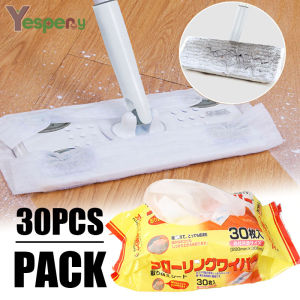YESPERY 30pc/bag Disposable Static Dust Wiper Electrostatic Paper Floor Cleaning Wipes for Folding Flat Mop Dust Cloth
