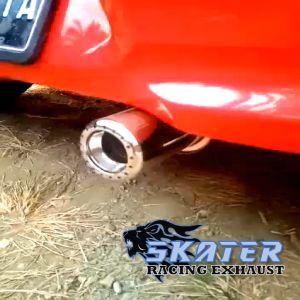 KNALPOT MOBIL RACING GRONEL CHROM+RESONATOR HKS PAKET HEMAT TERMURAH