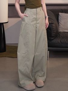 Quần Ống Rộng Cạp Cao Thời Trang Mùa Thu 2025 Cho Nữ Quần Ống Rộng Thoải Mái Quần Ống Thẳng Quần Ống Rộng Quần Ống Rộng