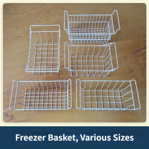 Freezer Basket Storage Hanging Basket Refrigerator Built-in Shelves Freezer Food Basket Dormitory Organizes Hanging Baskets
