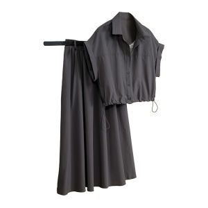 Elegant Workwear Styled Two-piece Outfit