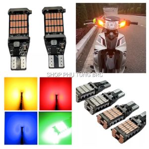 [ 45 tim] Đèn led xi nhan siêu chất T15 T10 tích hợp 45 bóng led lắp cho xe máy đèn lùi ô tô ( SL: 1 cặp )