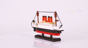 Titanic Block Titanic Model Titanic 3d Small Model Ship Movie Series 194 Pcs Building Bricks Kids Educational Toys Classic Movie Small Titanic Cruise Ship DIY Building Blocks 3D Boat Model Technical City Bricks Children Kids Educational Toys Titanic ship