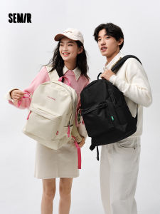 Semir Womens Large Capacity Casual School Backpack 2025 New Style Couples Waterproof Bag Soft Handle Zipper Closure
