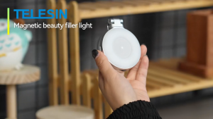 TELESIN Magnetic Selfie LED Video Fill Light Beauty Mirror for Mobile Smartphone