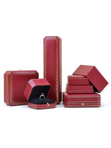 เรียบหรู ยุโรปสไตล์หมั้นแหวนกล่องเครื่องประดับงานแต่งงานกล่องจี้กล่องสร้อยคอ Vintage กล่องปุ่มสําหรับคู่รัก
